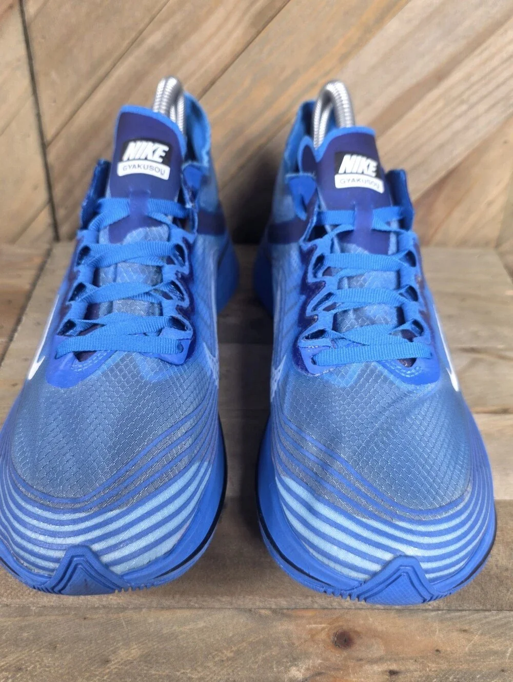 Nike Undercover Gyakusou X Zoom Fly Mens Athletic Running Shoes Size 8 Blue